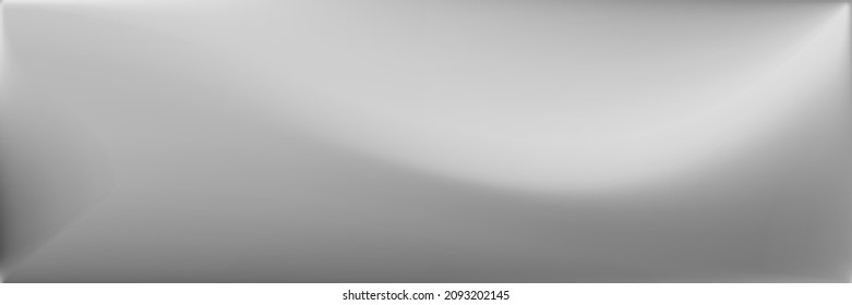 Grey Alluminium Horizontal Lines Backdrop. Natural Wavy Gradient Mesh. Blank Metallic Wavy Gradient Mesh. Silver Smooth Surface Illustration. Gray  Water Office Background.
