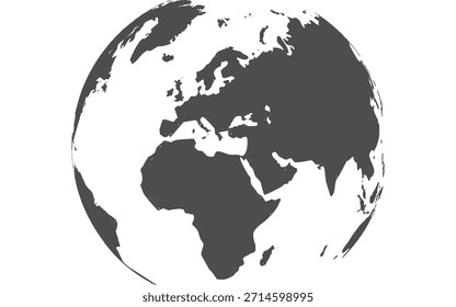 Mapa de América Gris. Mapa de América en blanco