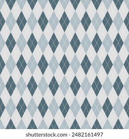 Grey argyle pattern. Argyle vector pattern. Argyle pattern. Seamless geometric pattern for clothing, wrapping paper, backdrop, background, gift card, sweater.