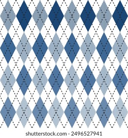 Grey argyle pattern. Argyle vector pattern. Argyle pattern. Seamless geometric pattern for clothing, wrapping paper, backdrop, background, gift card, sweater.