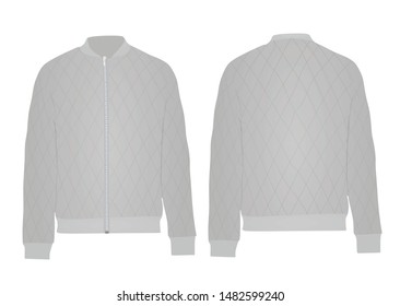 Grey autumn jacket. vector illustration