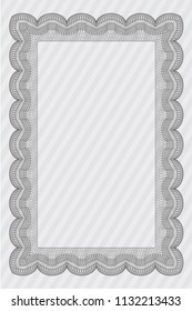 Grey Awesome Certificate template. Customizable, Easy to edit and change colors. With great quality guilloche pattern. Perfect design. 