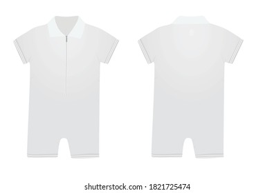Grey  baby suit. vector illustration