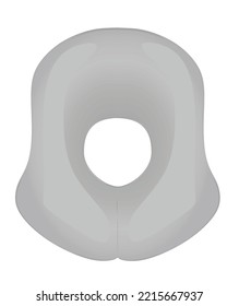 Grauer Babyring. Vektorgrafik
