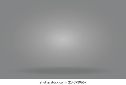 grey background abstract with gradient in studio and wall texture vector, empty room studio used for product presentation, grey wallpaper with shine use for product shooting