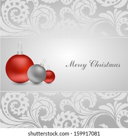 Grey background with balls