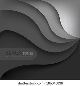 Grey background gray curve line on space shadow overlap and dimension modern texture pattern for text and message website design