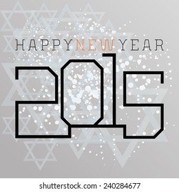 a grey background with a happy new year message