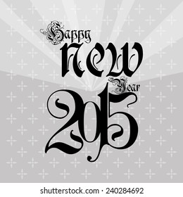 a grey background with a happy new year message