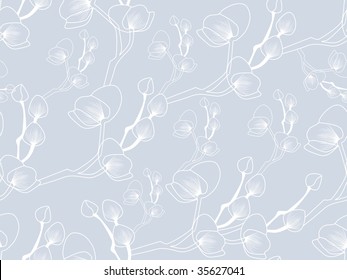 grey background with natural pattern illustration