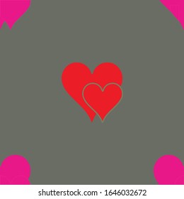 Fondo gris del vector del patrón cardíaco