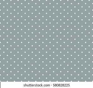 Grey background polka dot pattern. Polka dot pattern. 