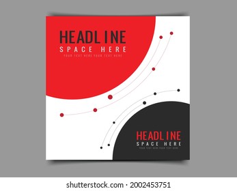 grey background round shape banner