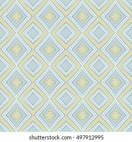 Grey background with seamless pattern. Ideal for printing onto fabric and paper or scrap booking. Vector illustration