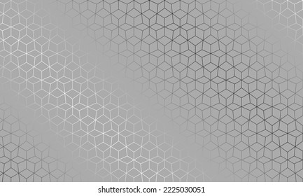 Fondo gris con patrón geomático brillante