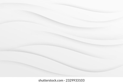 Grey background with soft transparent smoky swooshy lines. Vector illustration