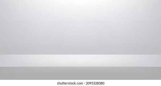 Grey background. Space for displaying products. Vector illustration.
