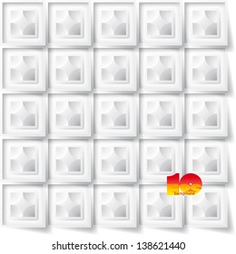 grey Background with squares. Abstract illustration