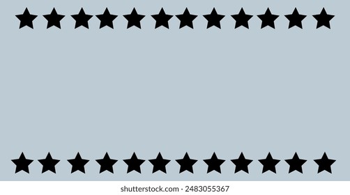 grey background stars above and below