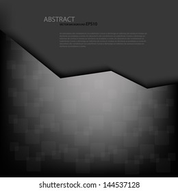 grey background vector illustration lighting effect graphic paper dimension and overlap metal color for text and message board design infographic