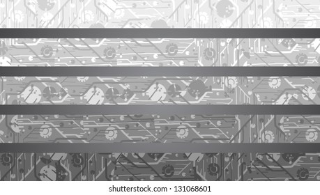 Grey banner