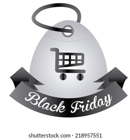 a grey banner with a cart and a silhouette with text