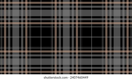 Grey and beige check plaid in the black background