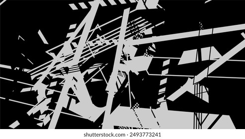 grey and black abstract background with halftone vector illustration