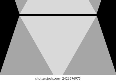 Grey black background vector. Triangle trapezium design.