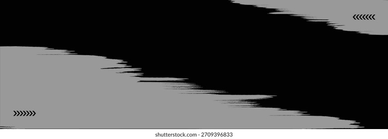cinzento preto escova envoltório carro adesivo padrão abstrato banner esportivo linhas cor preta combinação grunge escova moderno design padrão.