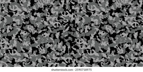 grey and black camouflage pattern