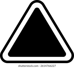 Grey Black Caution Sign Street Triangle Frame