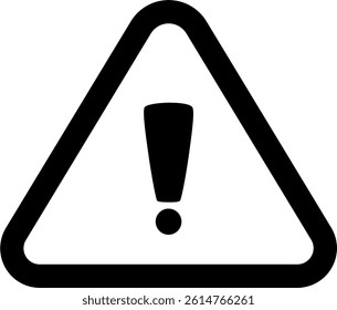 Grey and Black Caution Symbol Vector