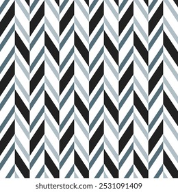 Grey and black herringbone pattern. Herringbone vector pattern. Seamless geometric pattern for clothing, wrapping paper, backdrop, background, gift card.