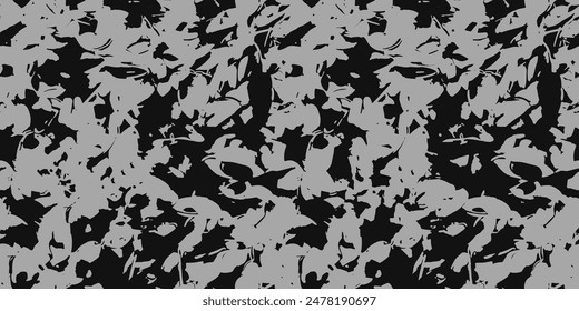 Grey black leafs bush paint grunge , Ethnicity botanical fashion colorful drawing beautiful textile ornamental ogee endless ornament seamless trendy endless pattern illustration stripe vector print