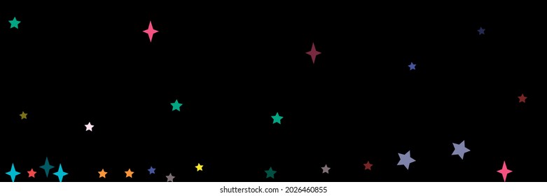 Grey Black Pink Vivid Blue Print Violet Sky Background. Green Bright Stars Turquoise Yellow Chaotic Night Stars Pattern. Orange Pastel Multicolor Vibrant Red Colorful Lavender Illustration.