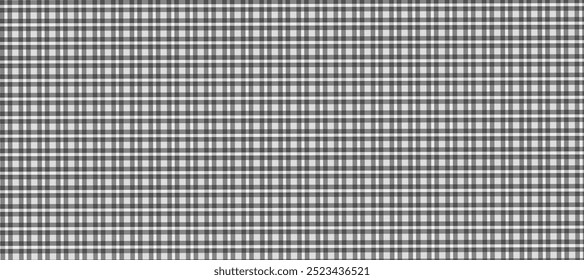 Grey and black plaid fabric texture background