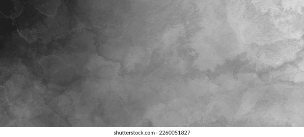 Grey and black watercolor texture background. Watercolour grunge abstract backdrop. Vector illustration for cards, flyer, poster or cover design. Old paper textured template for design.	