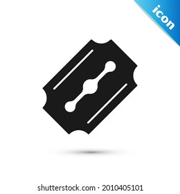 Icono de la cuchilla gris aislado en fondo blanco.  Vector