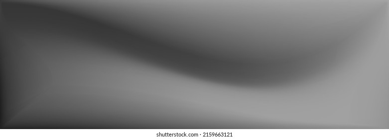 Grey  Blank Blurred Background. Metallic Blurred Texture Illustration. Gray Vibrant Smooth Surface Backdrop. Natural Wavy Gradient Mesh. Monochromatic Water Wavy Gradient Mesh.