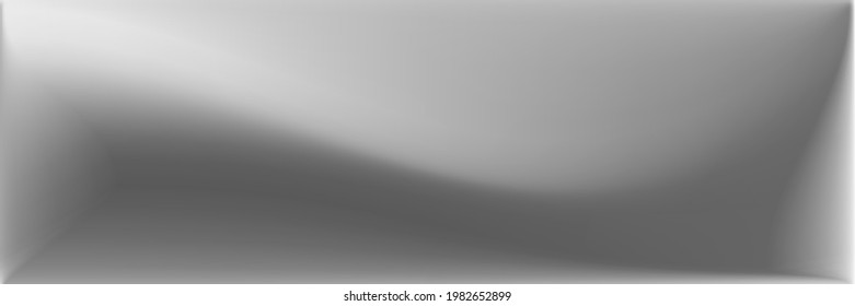 Malla gradiente ondulada en blanco gris. Malla de gradiente ondulado natural. Fondo de líneas horizontales monocromáticas de aluminio. Fondo de la Oficina de Agua Plata. Ilustración De Superficie Gris Suave.