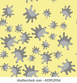 Grey blot cartoon seamless texture 