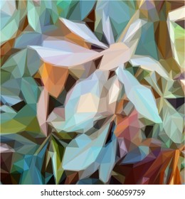 grey blue green brown background abstract geometric triangle mosaic texture polygon vector, modern design