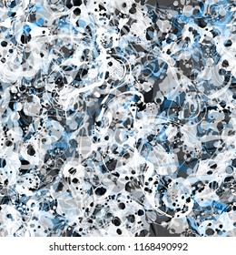 Grey and blue uneven surface. Grunge seamless texture. Abstract vector background for web page, banners backdrop, fabric, home decor, wrapping