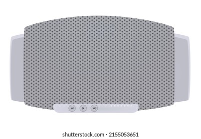 Altavoz Bluetooth gris. ilustración vectorial