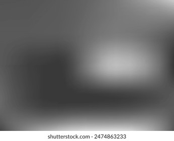 Grey blurred gradient background. Vector illustration. Common design for wallpapers, banners, social media 