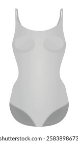 Grey body shaper underclothes. vector