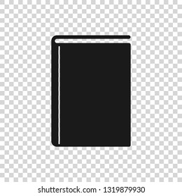 Grey Book icon isolated on transparent background. Vector Illustration