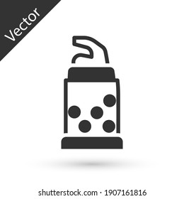 Grey Bottle opener icon isolated on white background. Vector.