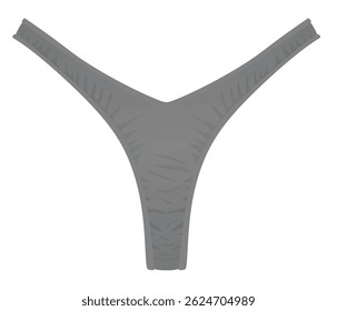 Grey bottom bikini. vector illustration